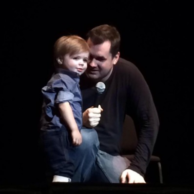 Jim Jefferies's son from her previous relationship,  Hank Jefferies.